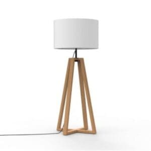 Image of Royal Botania Club Lounge floor lamp with transparent light shade