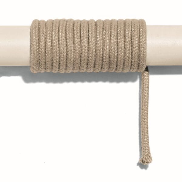 Image of swatch of Milk frame and 3mm Sand cord used for RODA furniture