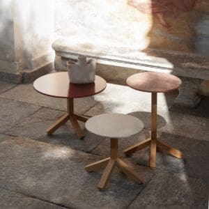 Image of 3 different sizes of Roda Root side table and coffee table