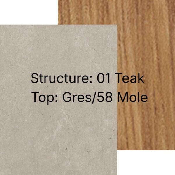 Structure: 01 Teak - Top: Gres/58 Mole