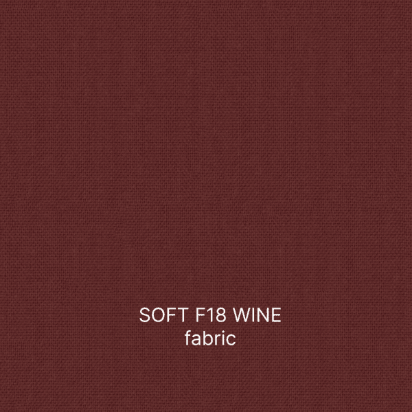Imge of swatch of soft F18 wine fabric used by RODA furniture