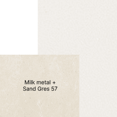 Image of swatch combination of milk+gres_sand