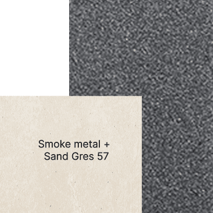 Image of swatch combination of smoke+gres_sand