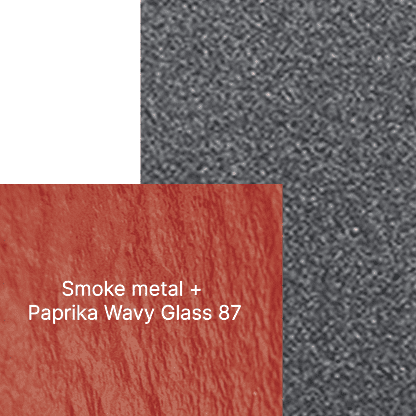 Image of Roda Swatch combination of smoke + wavy glass paprika