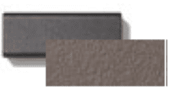 Image of swatch of smoke metal and Mole ceramic finish used for Roda Piper extendable table