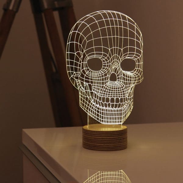 Image of Studio Cheha Skull 3 dimensional lighting sculpture