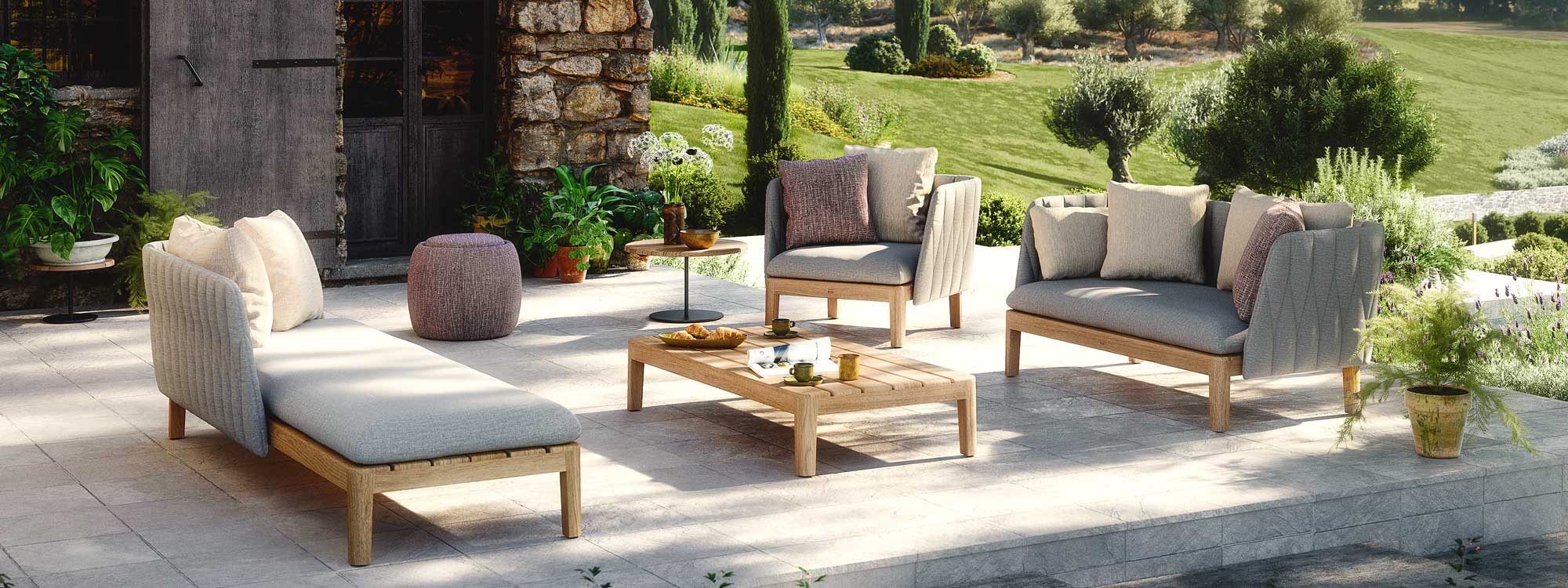 Calypso garden sofa by Royal Botania