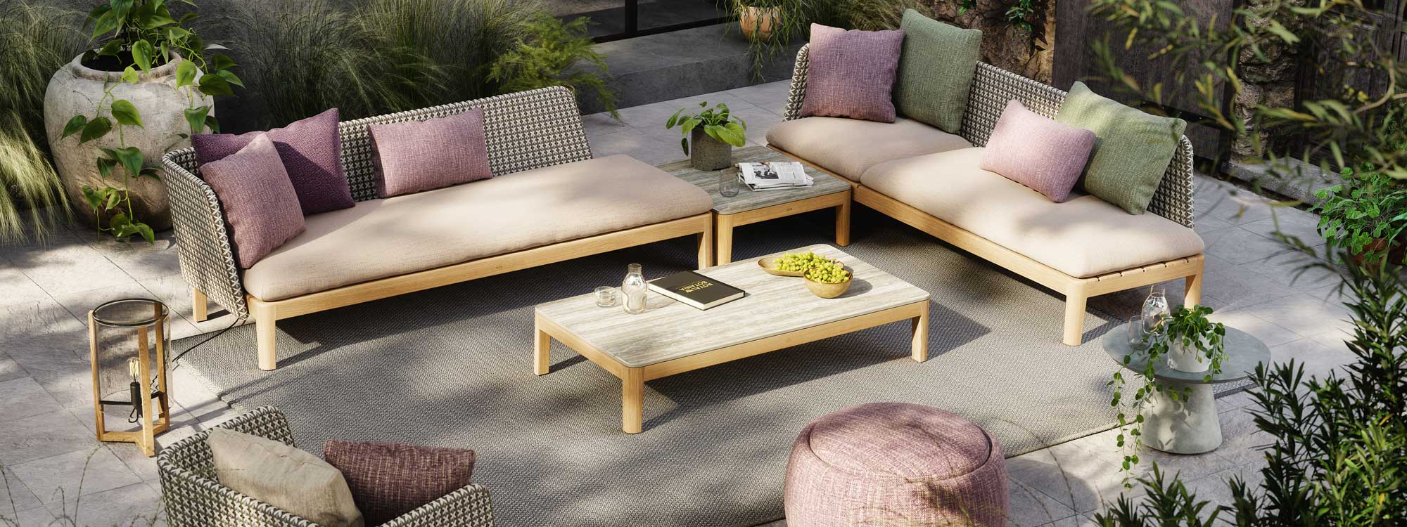 Image of Royal Botania Calypso Lounge garden sofa