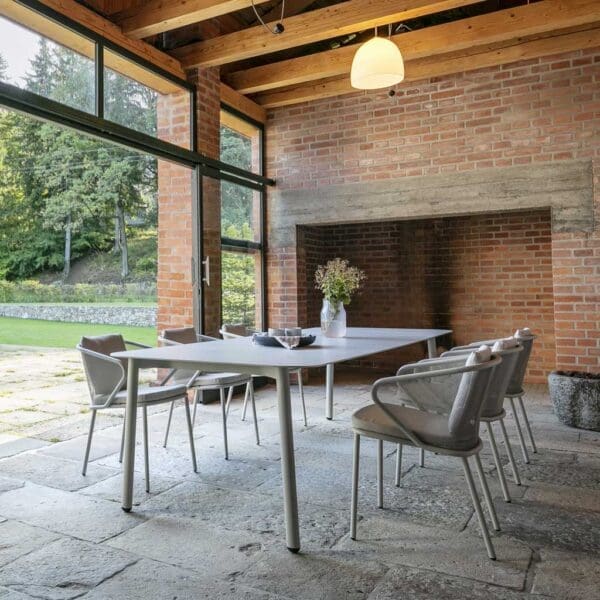 Image of Condor and Starling stainless steel garden dining furniture in white finish