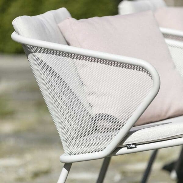 Image of Detail of Condor garden chair's tubular stainless steel frame