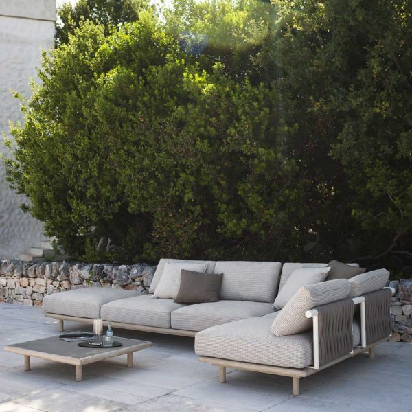 Image of Eden outdoor corner sofa on Italian terrace