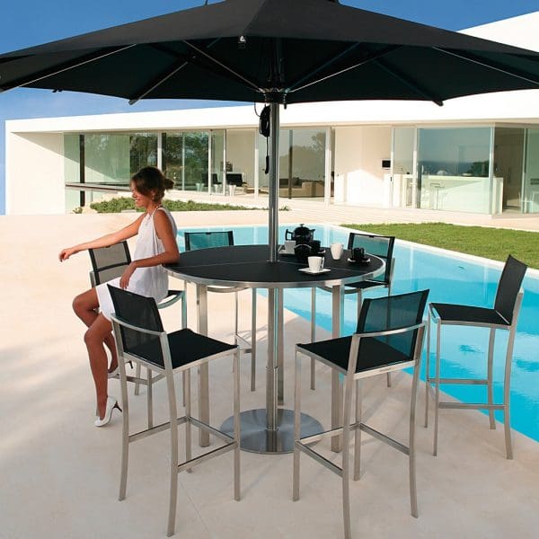 ROYAL BOTANIA O-ZON Modern Garden Bar Furniture With Lady Taking-In The View