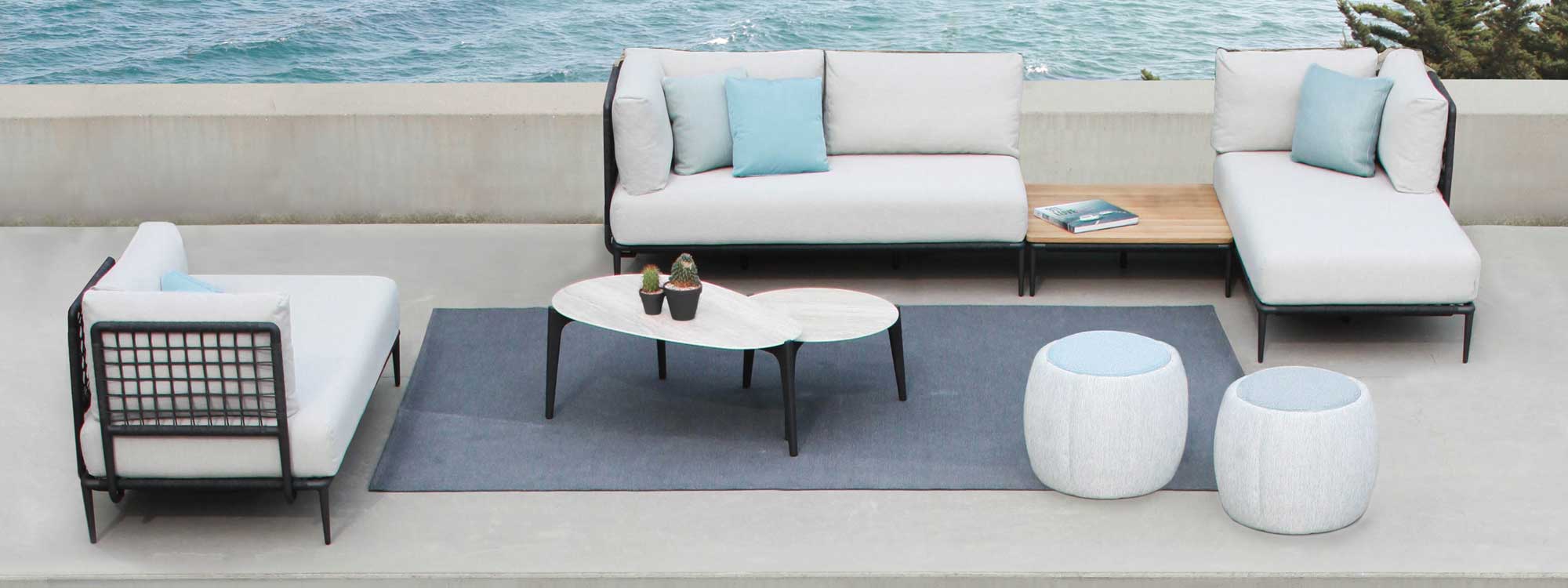 Tea Time occasional tables by Encompass outdoor furniture.