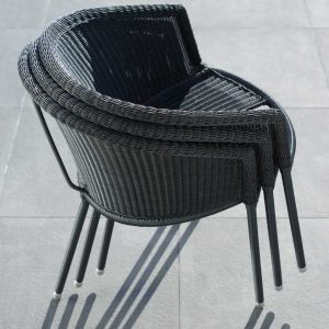 Image of Trinity stacking garden chairs by Cane-line garden furniture