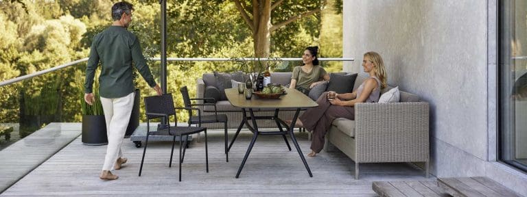Connect Garden Dining Sofas | Cane-line | Modern Furniture