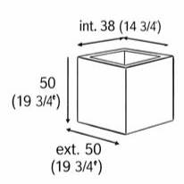 Image of line drawing of Cortica cue cork planter