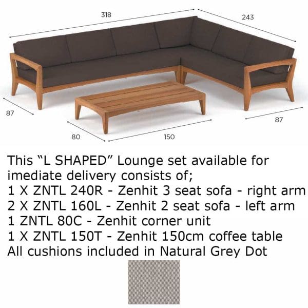 Image of Zenhit Lounge Set 04 by Royal Botania