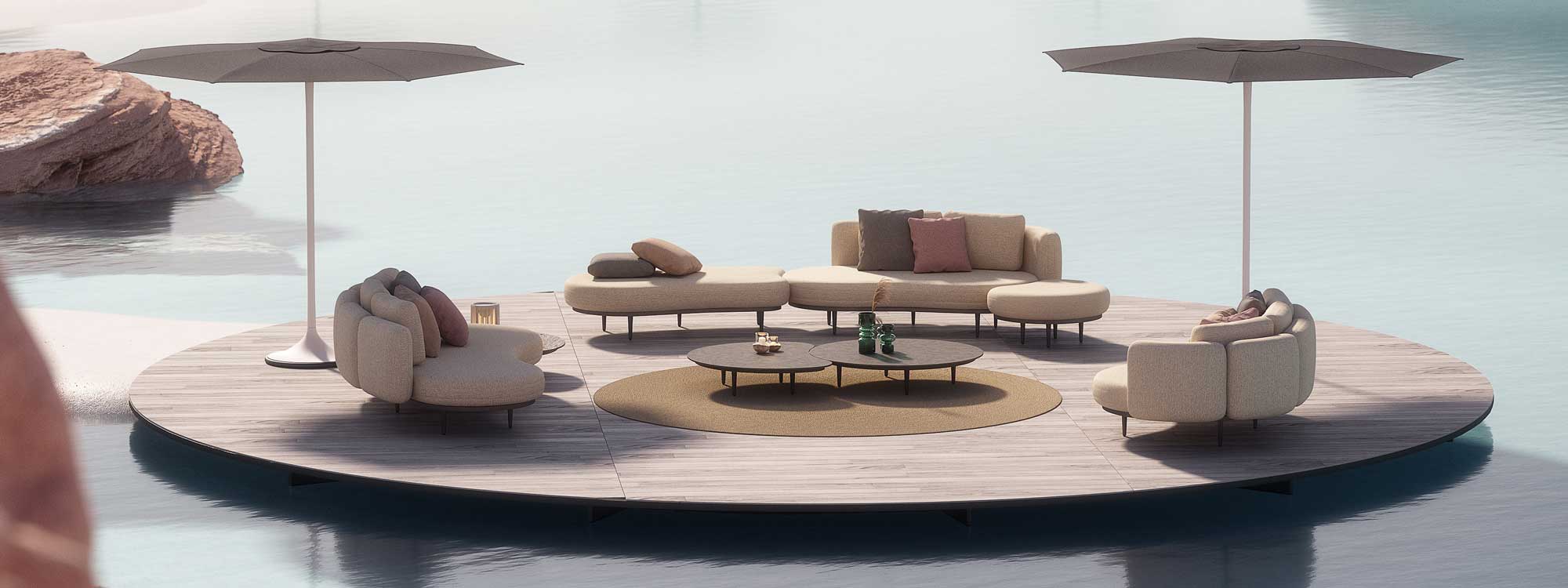 Image of Royal Botania Organix Lounge luxury garden sofa