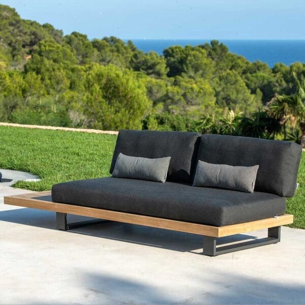 Image of Truro Lounge FSC teak garden sofa without arms by Jati & Kebon