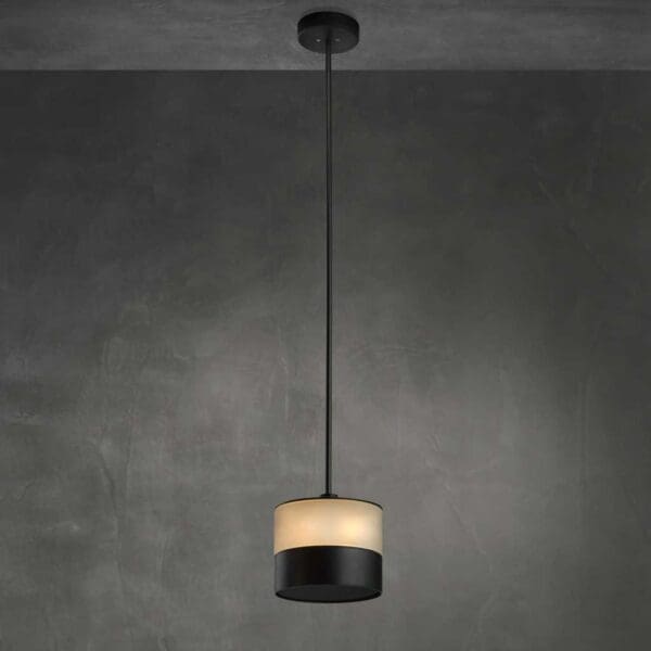 Image of 1 Heatsail Glow heating and lighting pendant against grey background