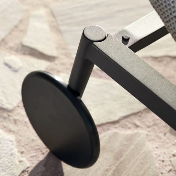 Image of detail of Royal Botania Styletto lounger's wheel