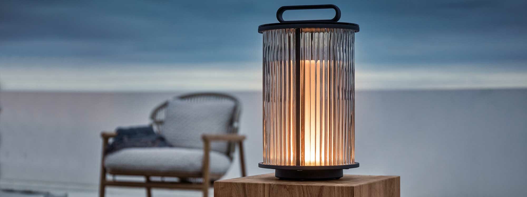 Image of Ambient Line garden lantern by Gloster