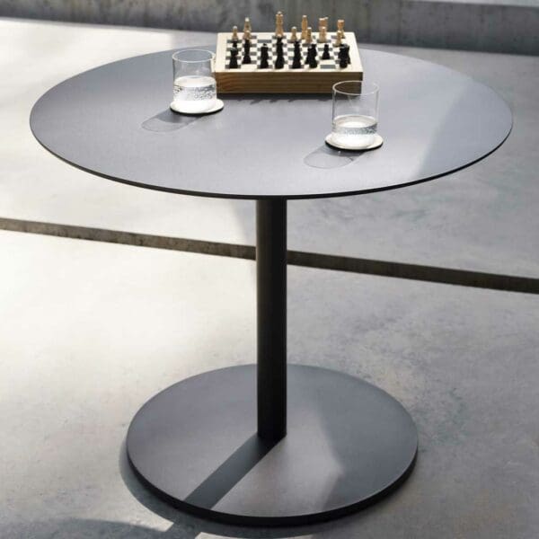 Image of smoke coloured Button circular side table by RODA