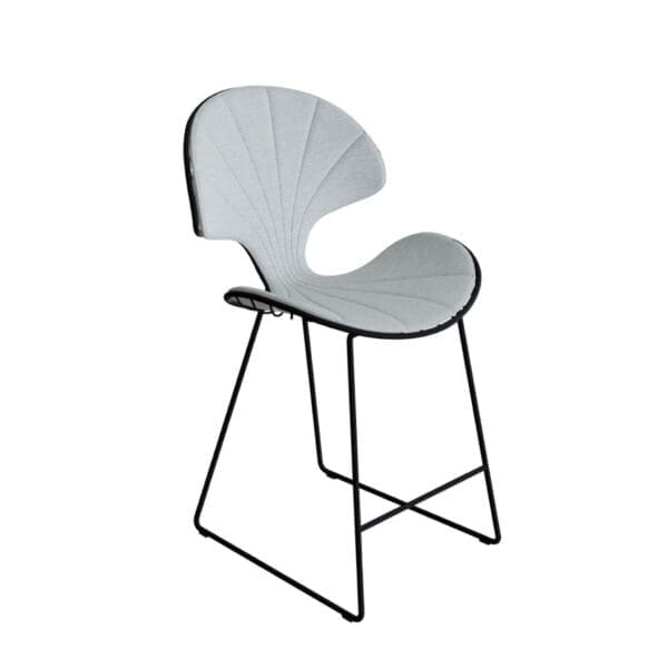 Studio image of Royal Botania Ostrea bar chair with cushion