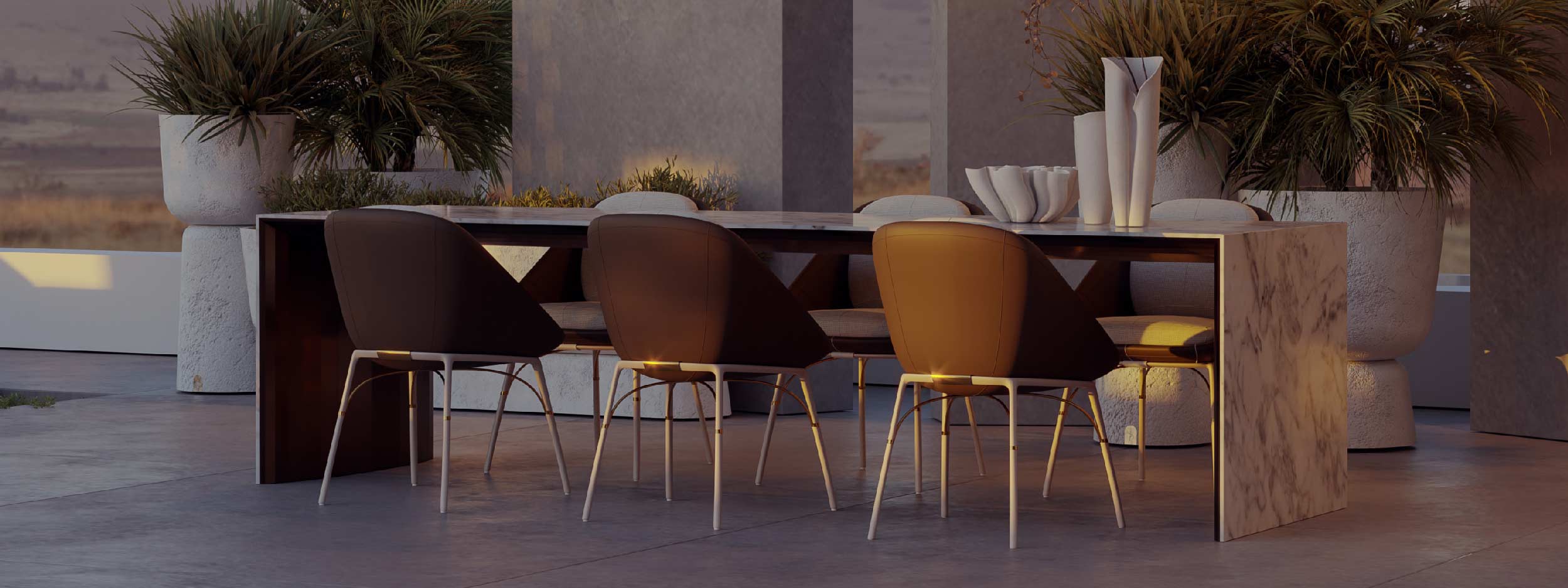 Image of Zest luxury garden table and Nero dining chairs by Myface