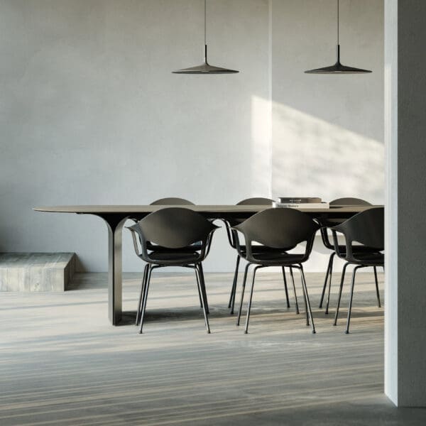 Image of Arcs luxury ceramic garden table & Sepia dining armchairs by Joli furniture