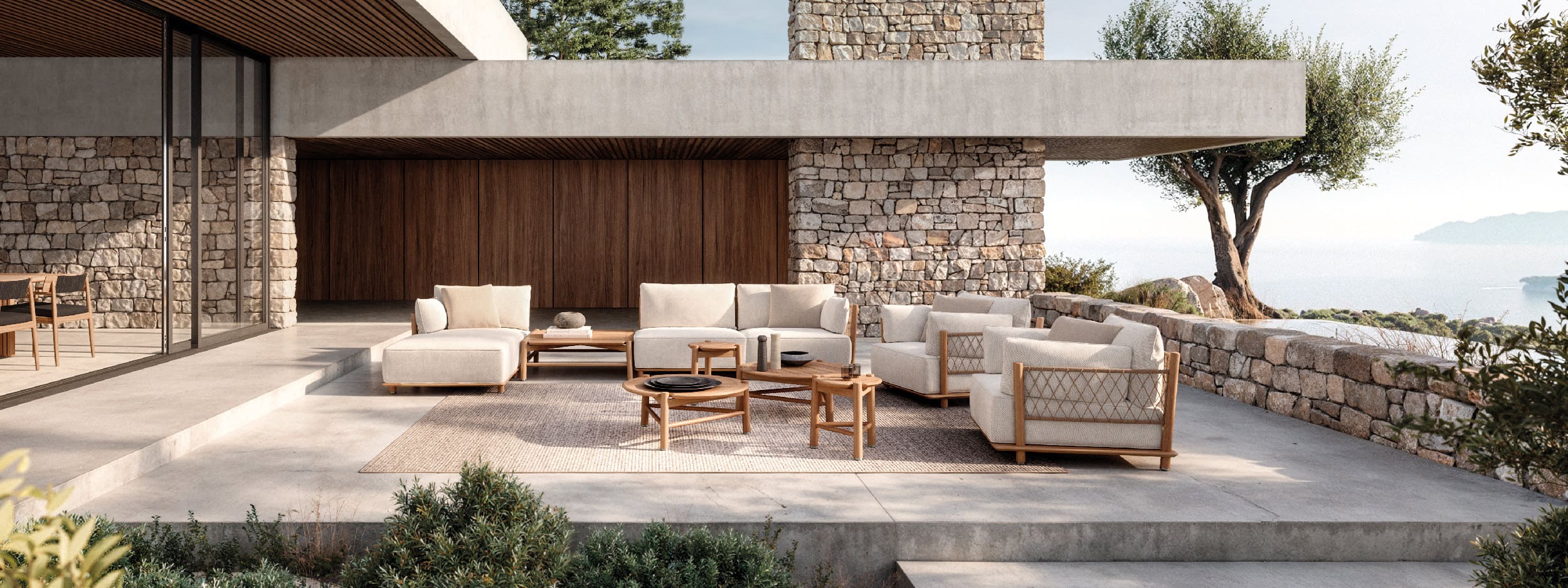 Gloster Salina Outdoor Lounge Furniture | Eco-Inspired Chic