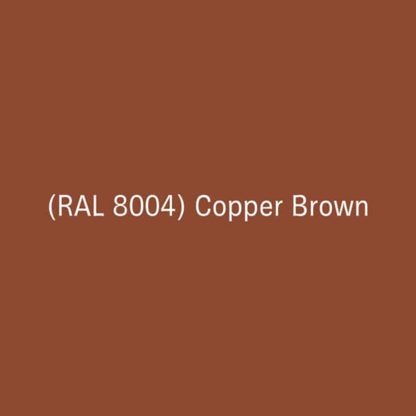 Image of swatch of COPPER-BROWN RAL 8004 used for Wunder modern picnic set