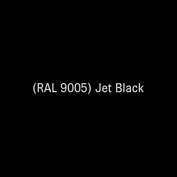Image of swatch of JET-BLACK RAL 9005 used for Wunder luxury picnic tables & benches