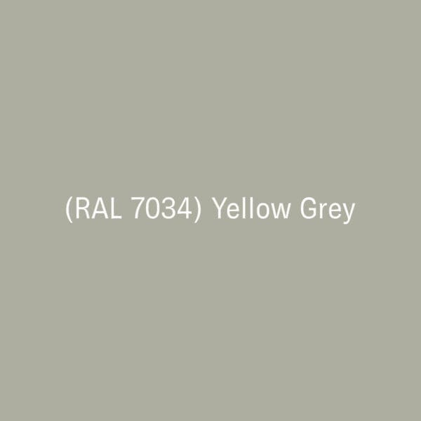 Image of swatch of YELLOW-GREY RAL 7034 used for Wunder modern picnic furniture