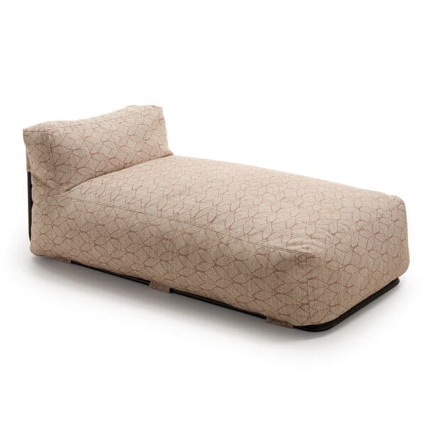 Studio image of Enhola garden beanbag sofa chaise longue module by Komoom