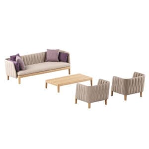 Image of render of Royal Botania Calypso Lounge Set 02