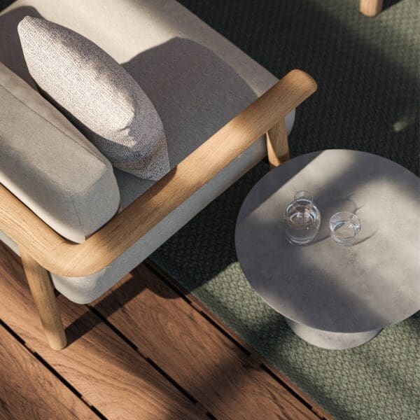 Image of Royal Botania Mambo Lounge and Conix concrete side table