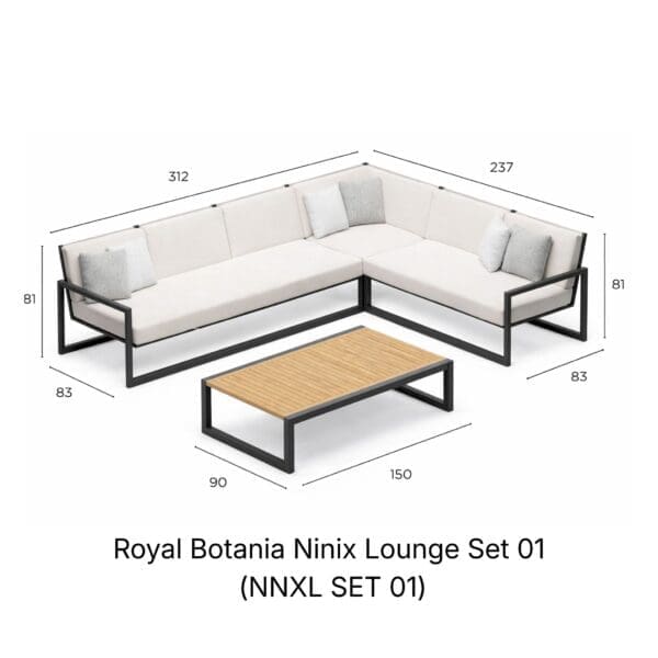 Royal Botania Ninix Lounge Set 01 (NNXL SET 01)