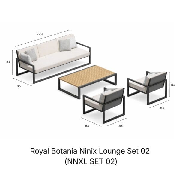 Royal Botania Ninix Lounge Set 02 (NNXL SET 02)