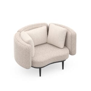 Image of render of Royal Botania Organix Lounge Set 10 luxury garden relax chair
