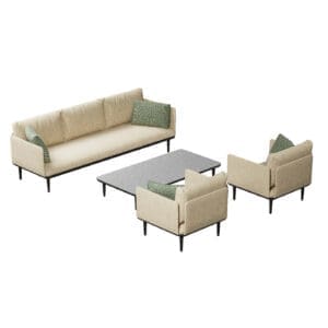 Image of render of Royal Botania Styletto Lounge Set 04