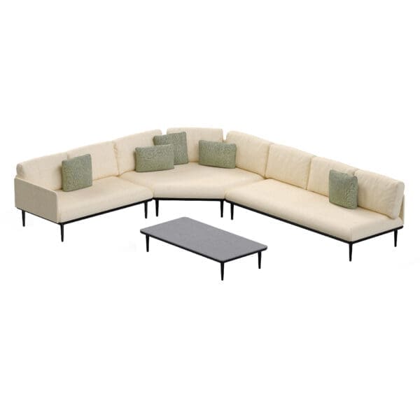 Image of render of Styletto Lounge set 10 luxury garden corner sofa