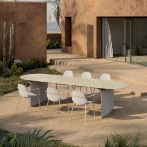 Image of Arcs modern garden table by JOLI
