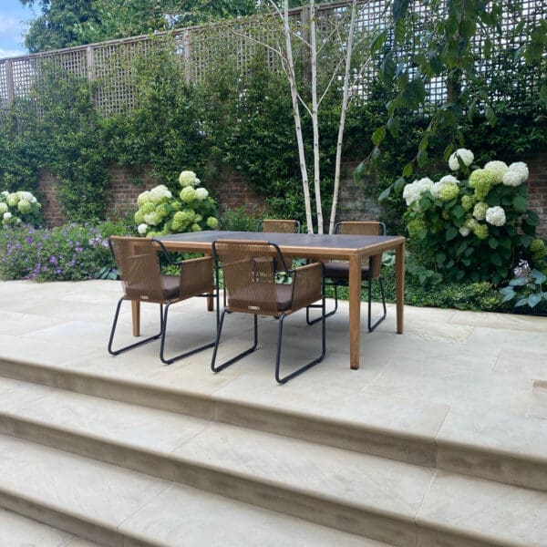 ex display designer garden table and 4 chairs