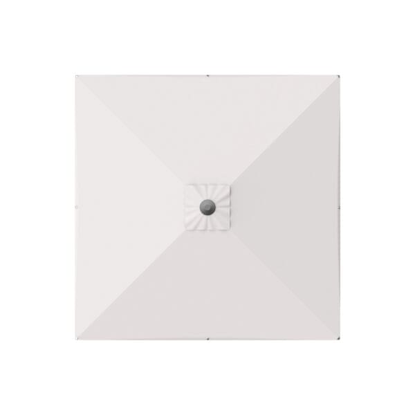 Studio image of bird's eye view of Libra parasol's open canopy