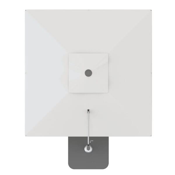 Studio image of bird's eye view of Shademaker Solaris cantilever parasol