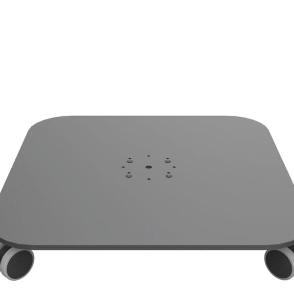 Studio image of Shademaker Z plate steel parasol base with wheels