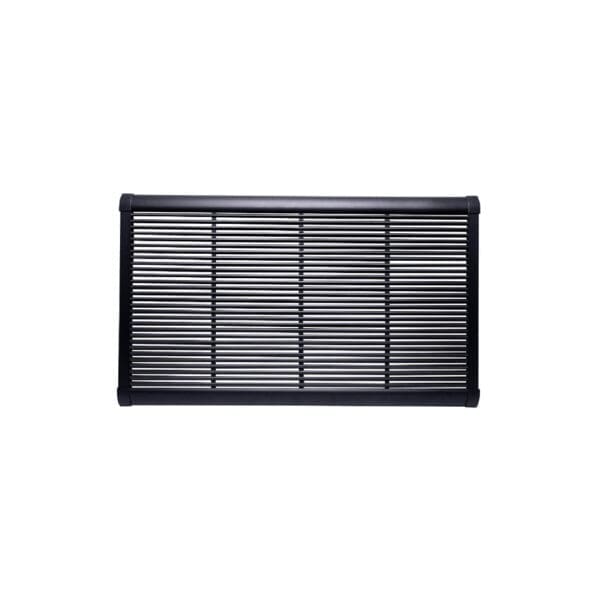 Image of large RiZZ luxury door mat 120 x 70cm in black powder coated aluminium