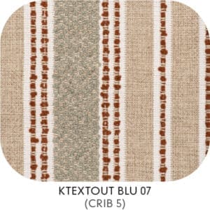 Image of swatch of Gommaire KTEXTOUT BLU 07 garden furniture cushion fabric