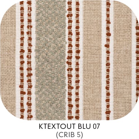 Image of swatch of Gommaire KTEXTOUT BLU 07 garden furniture cushion fabric